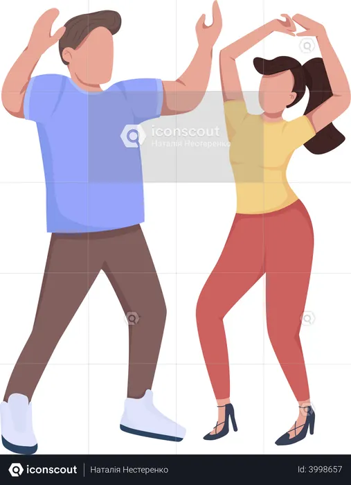 Dancing couple  Illustration