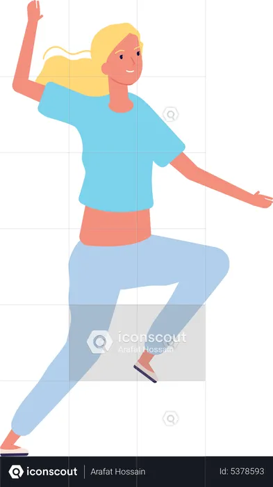 Dancing female  Illustration