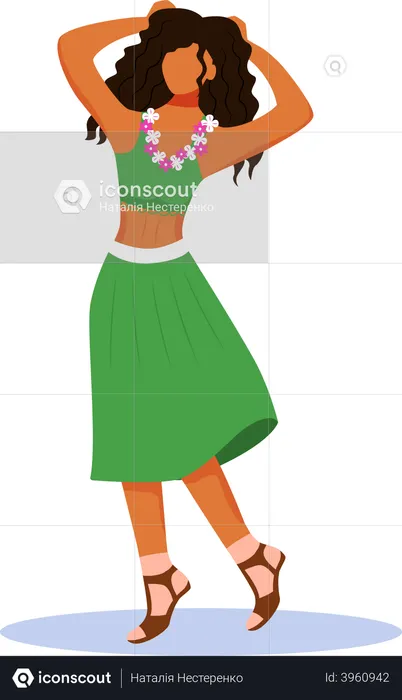 Dancing girl  Illustration