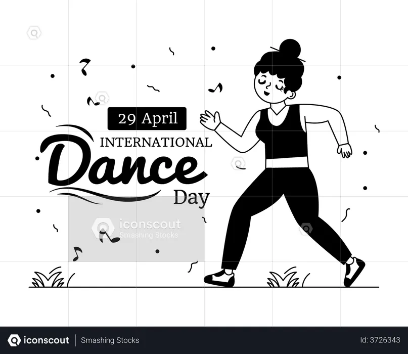 Dancing Girl  Illustration