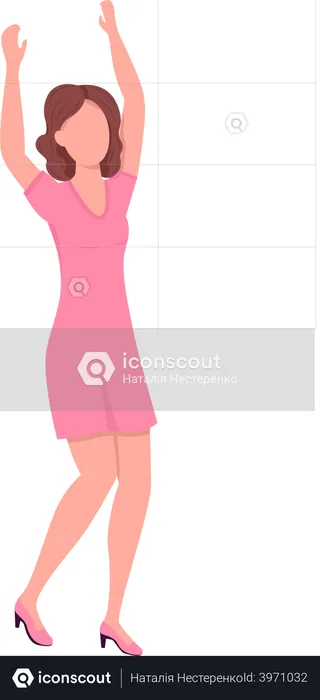 Dancing girl  Illustration