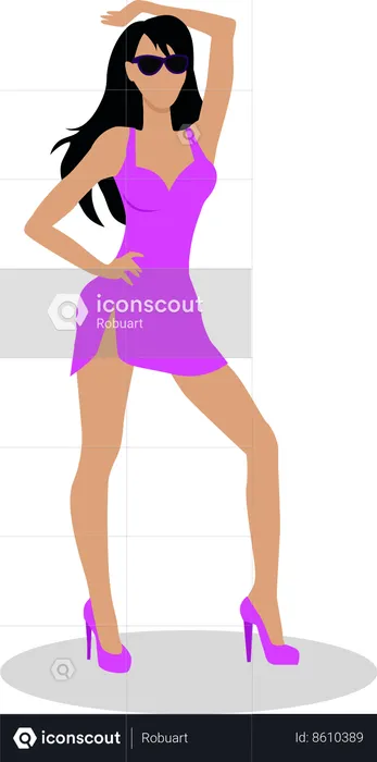 Dancing Woman  Illustration