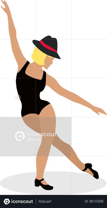 Danseuse de jazz  Illustration