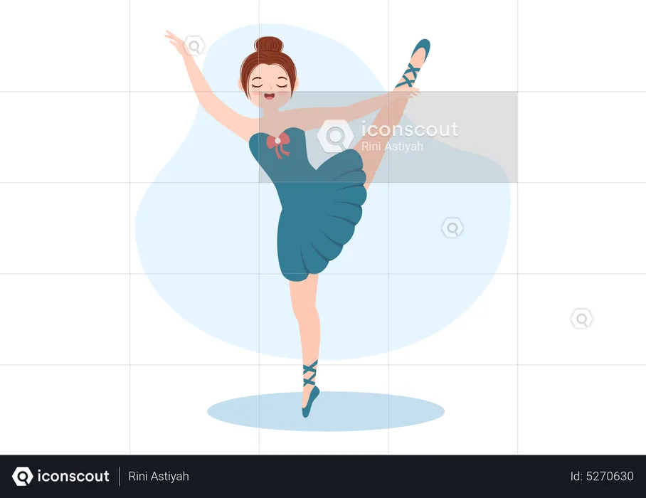 Danseuse de ballet  Illustration