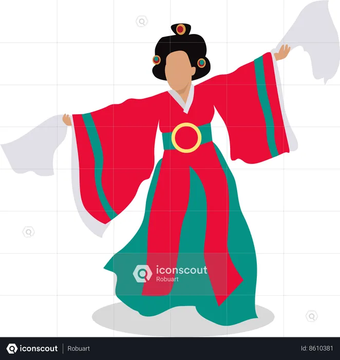 Danseuse orientale  Illustration