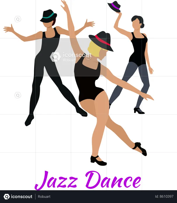 La danza jazz  Ilustración