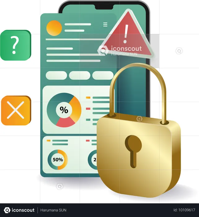Dashboard for Analyzing Smartphone App Security Performance  Illustration