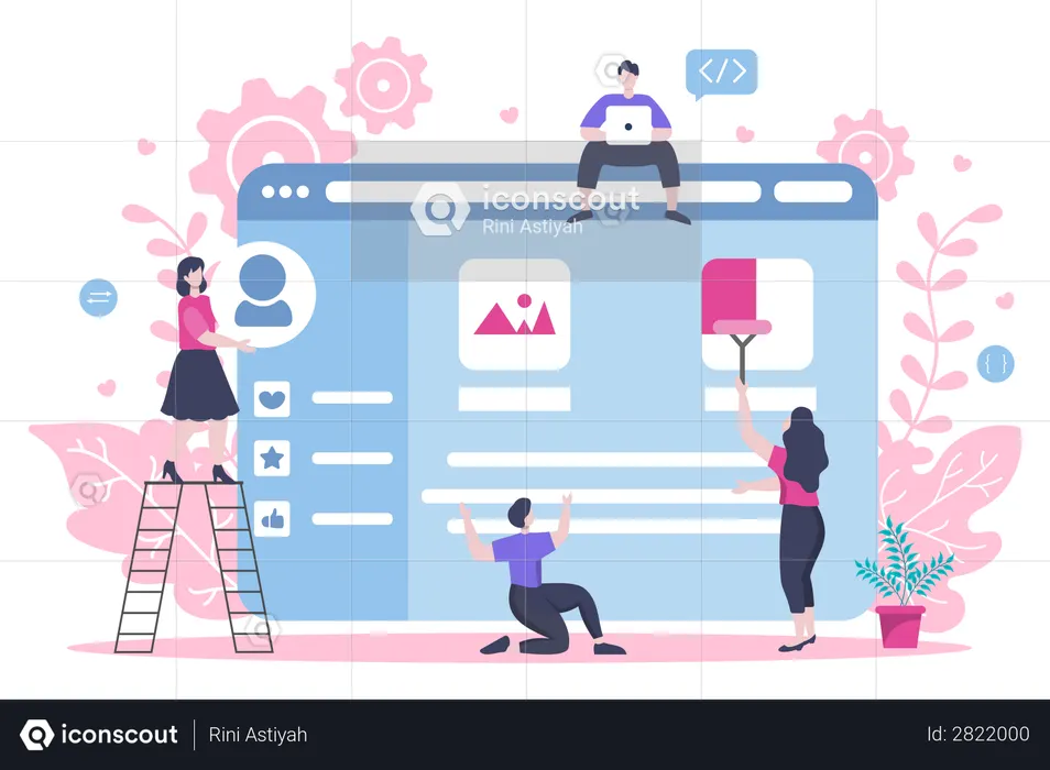 Dashboard Management  Illustration