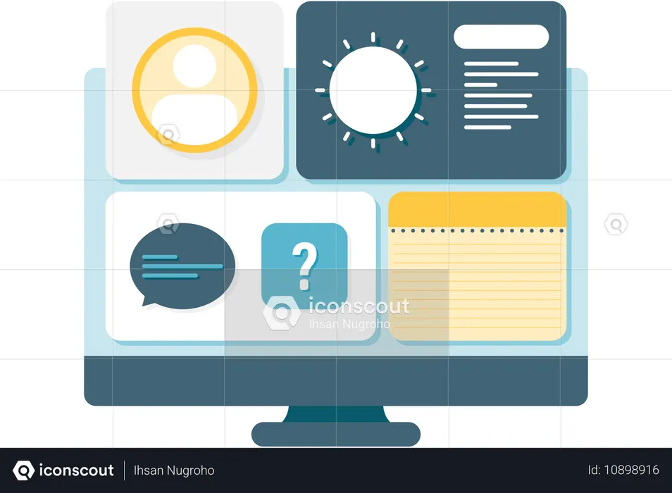 Dashboard widget  Illustration
