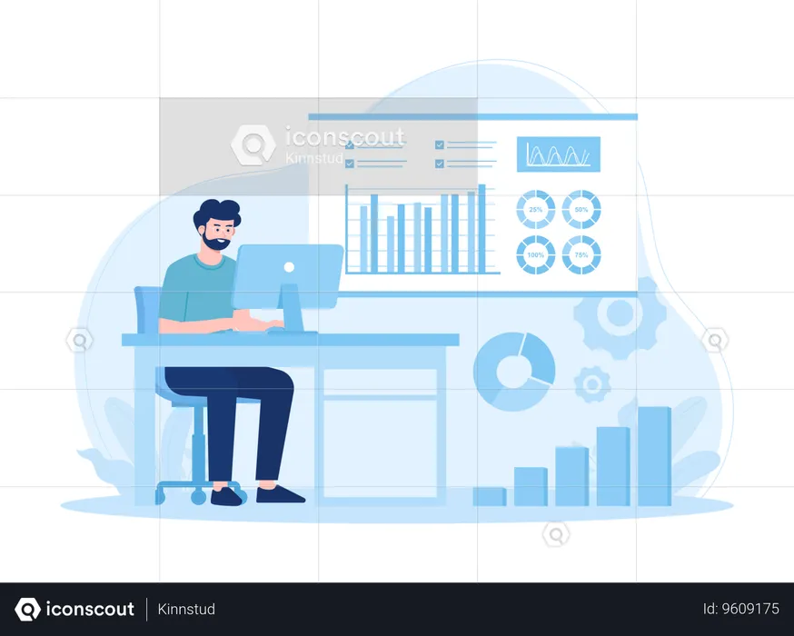 Data Analysis For Businesses  Illustration