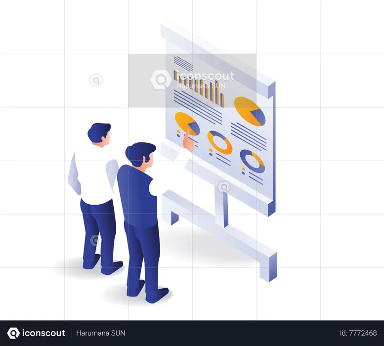 Data analysis of investment business cooperation  Illustration