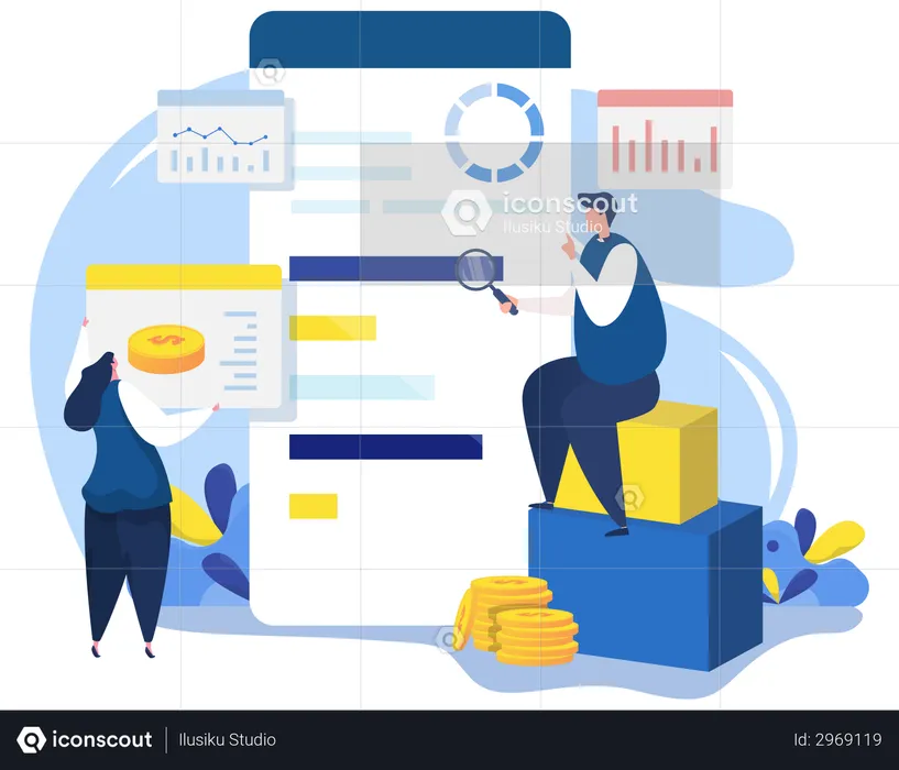 Data analysis team  Illustration