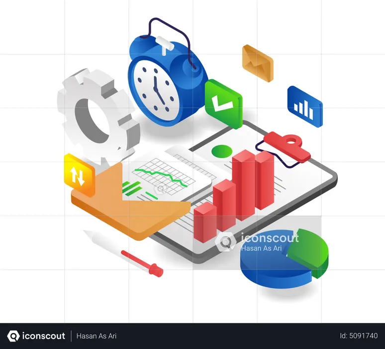 Data analysis time warning  Illustration