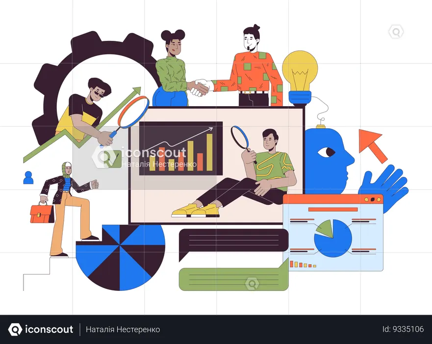 Data analytics service  Illustration