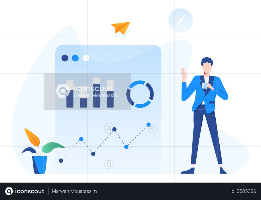 Data And Analytical Presentation  Illustration