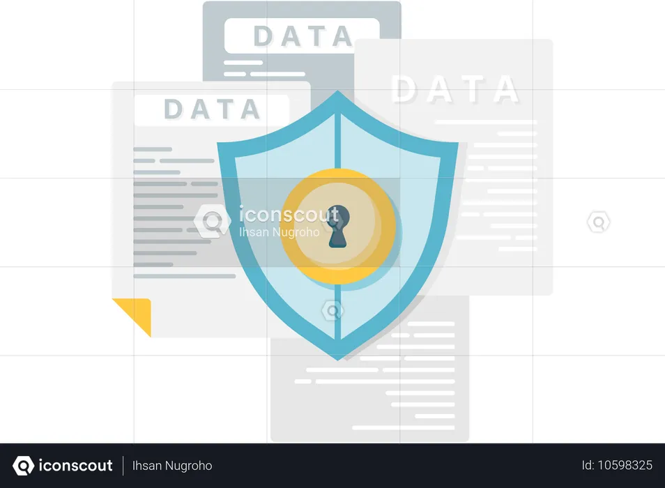 Data And Document Protection  Illustration