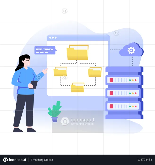 Best Premium Data Architecture Illustration download in PNG & Vector format