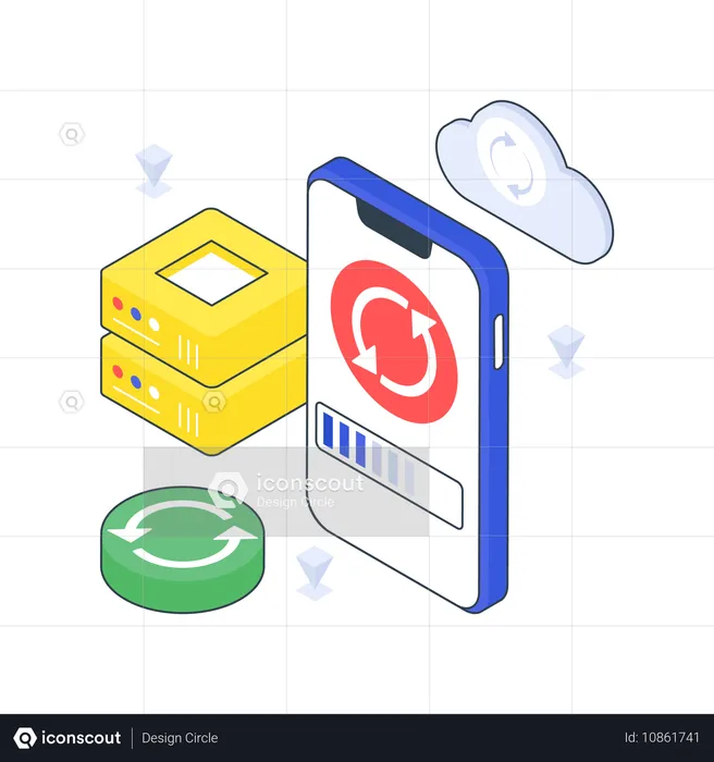 Data Backup  Illustration