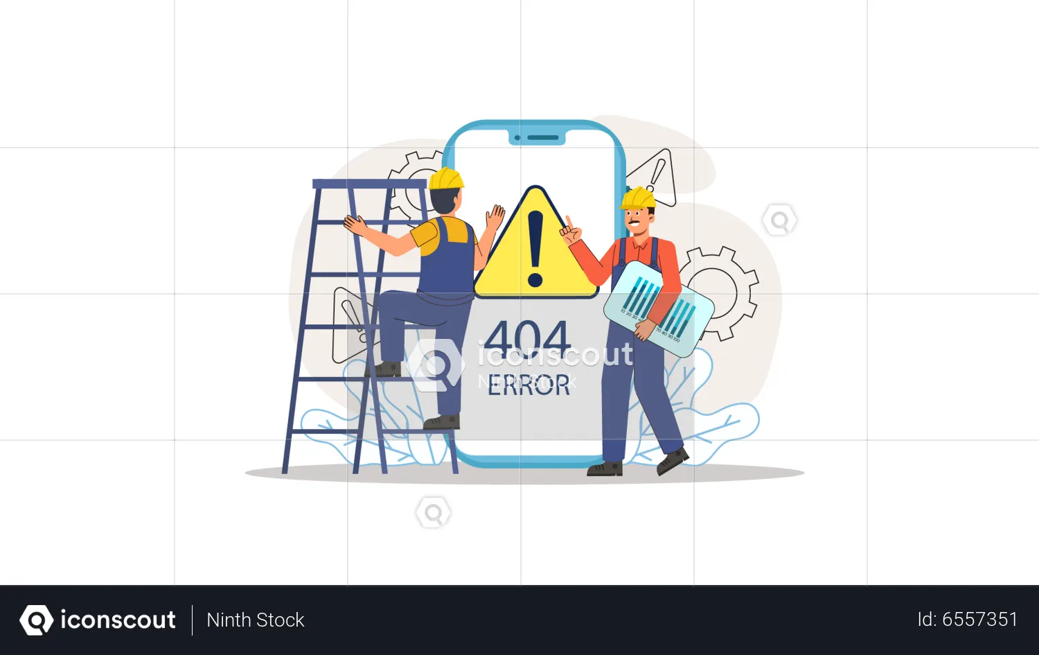 Best Data center error Illustration download in PNG & Vector format
