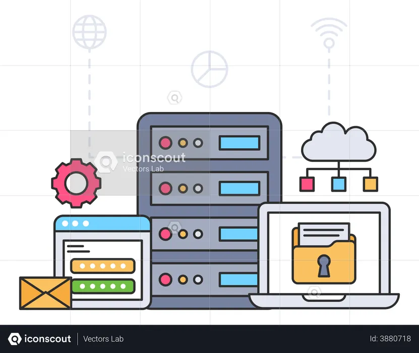 Data Center  Illustration