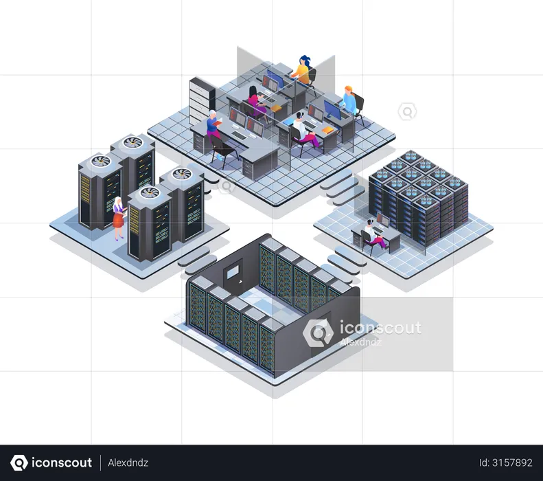 Data center  Illustration