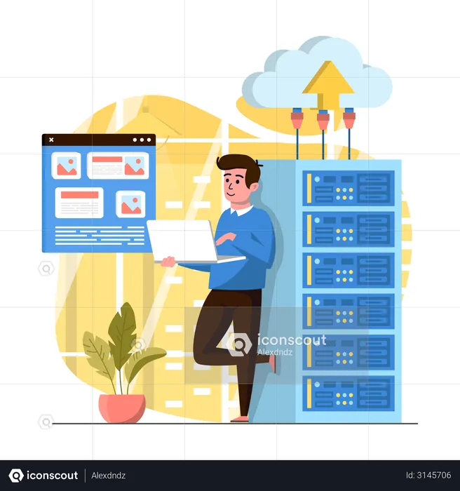 Data center  Illustration