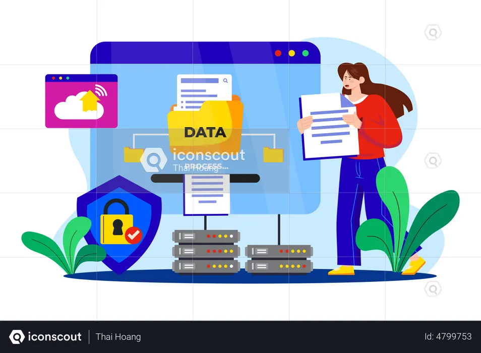 Data Entry  Illustration