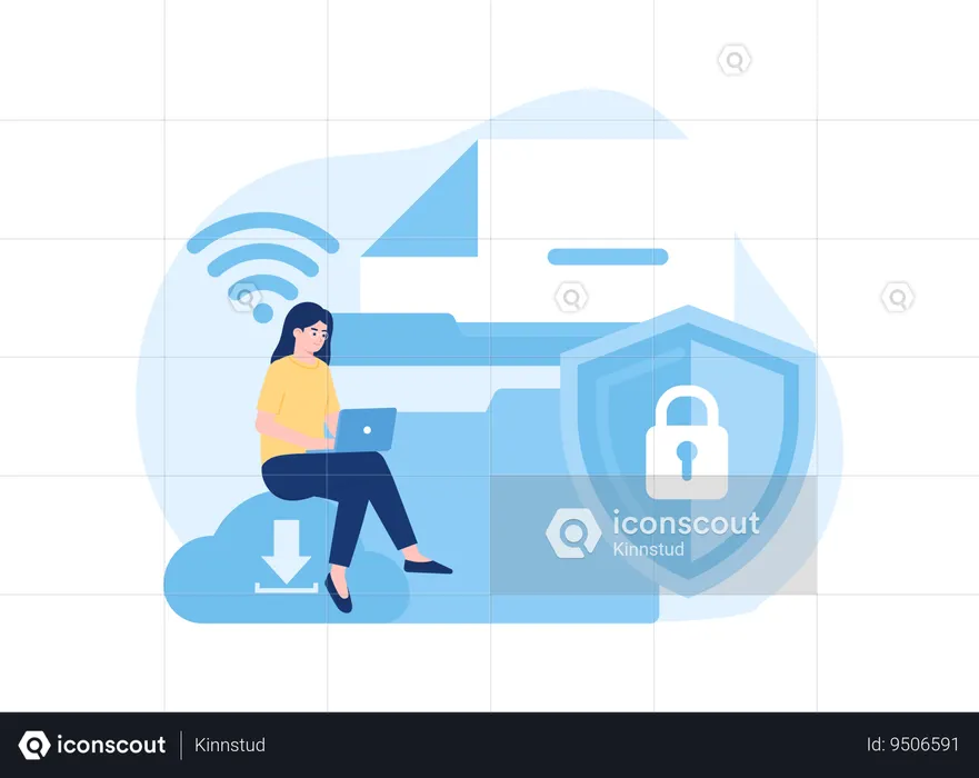 Data entry security  Illustration