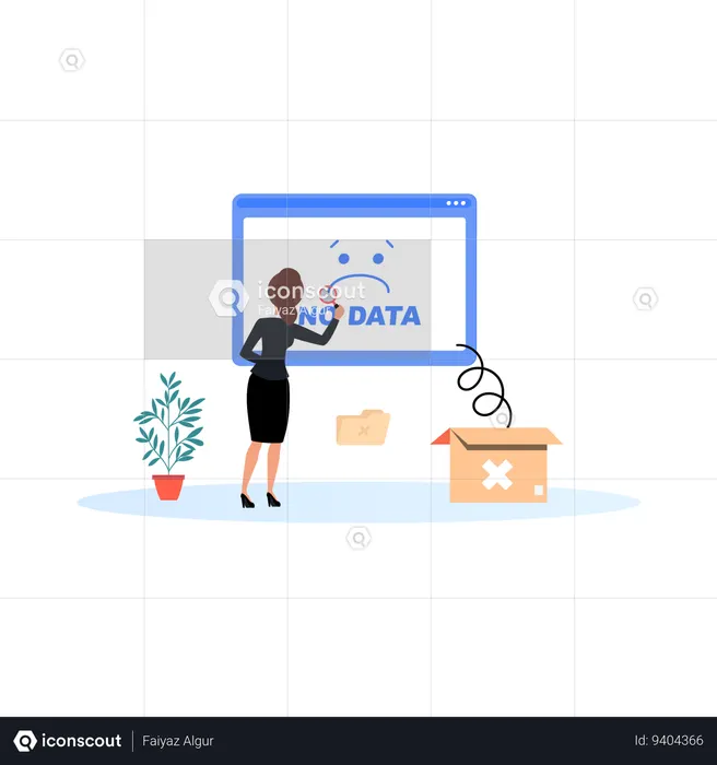 Data Error Illustration - Free Download Design & Development ...