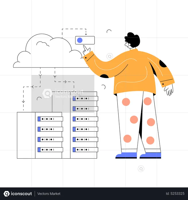 Data Hosting  Illustration