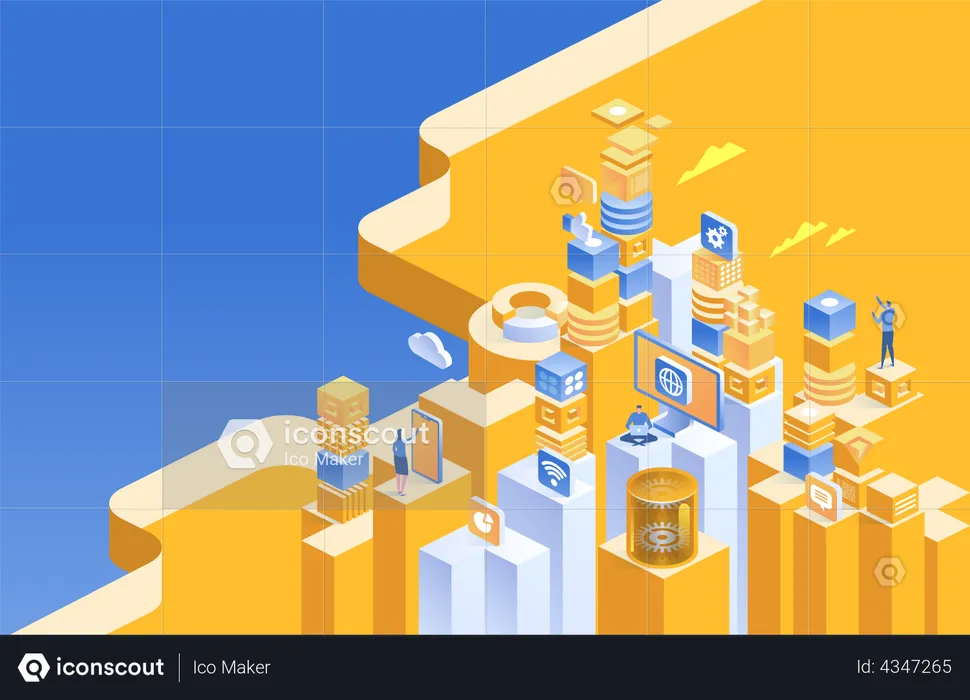 Data network management  Illustration