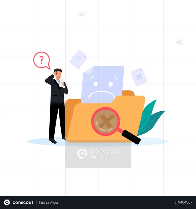 Data Not Found  Illustration