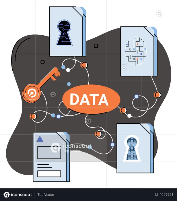 Data protection  Illustration