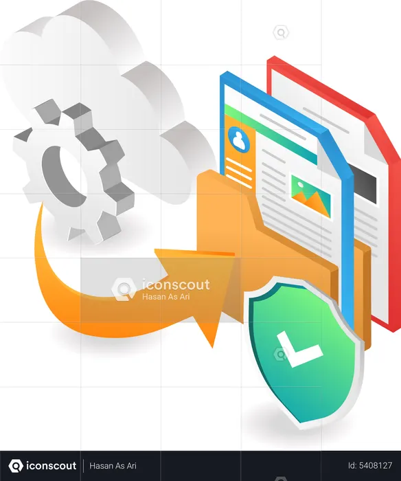 Data recovery from cloud server  Illustration