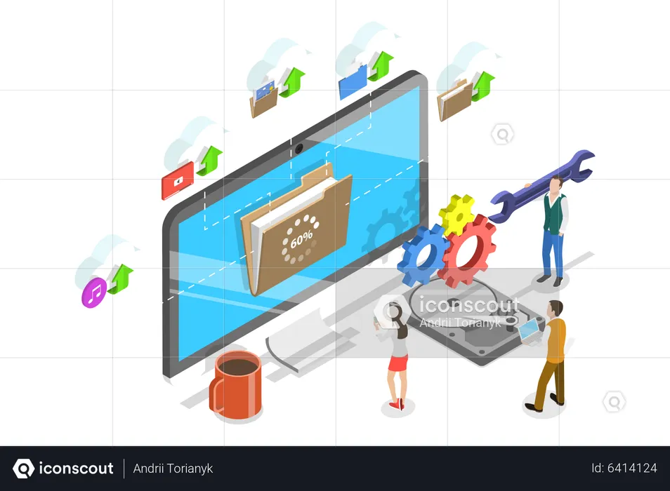 Data Recovery  Illustration