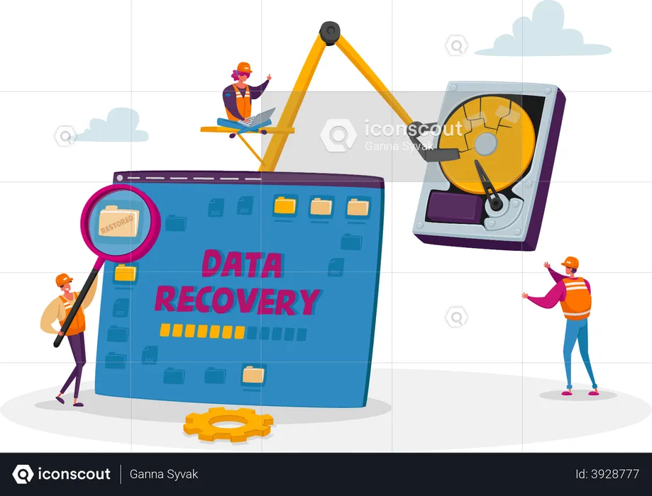 Data recovery server  Illustration