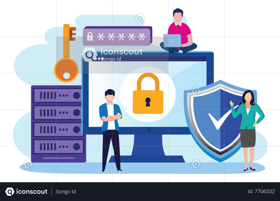 Data Security  Illustration