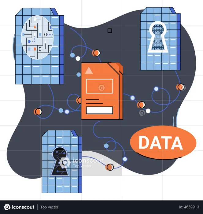 Data Security and privacy  Illustration