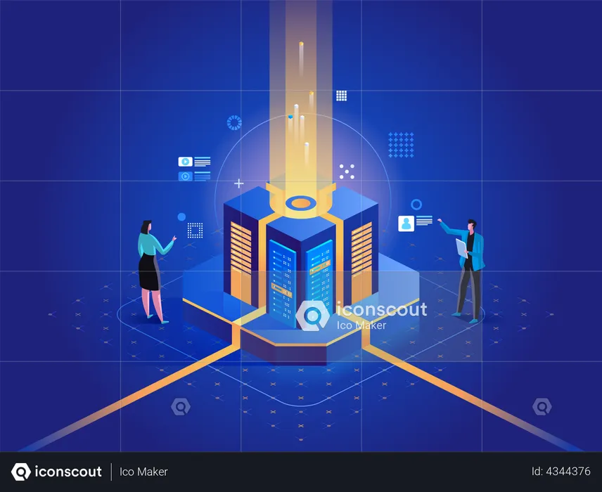 Data Server Technology  Illustration
