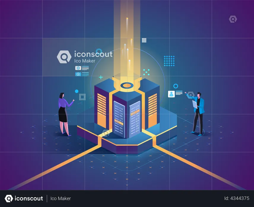 Data Server Technology  Illustration