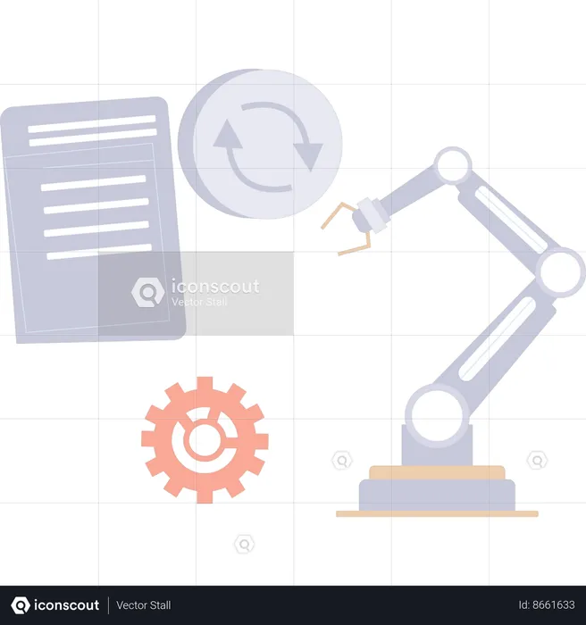 Data settings are being backed up  Illustration