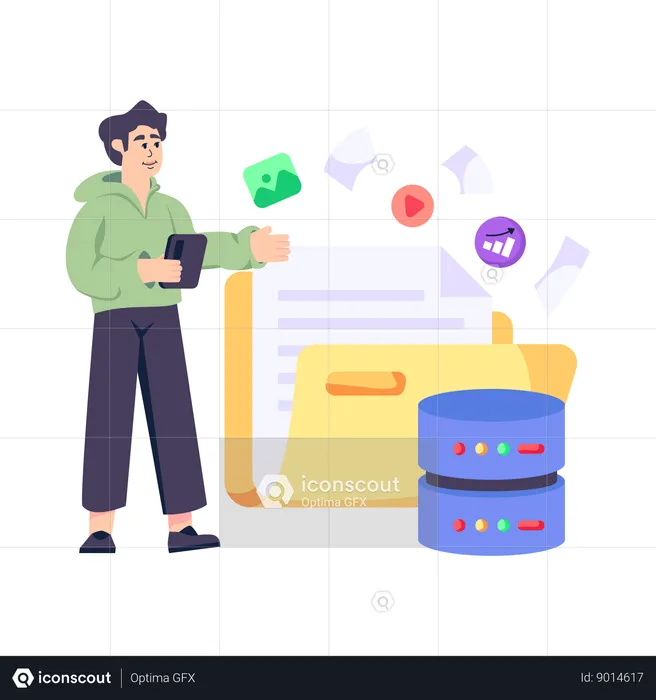 Data Storage  Illustration