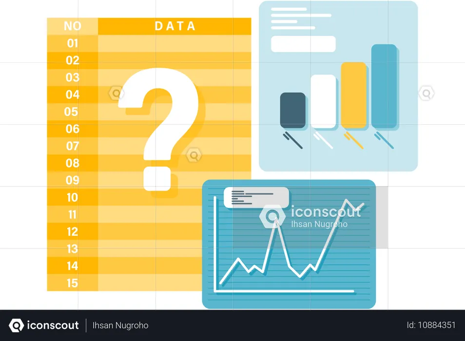 Data table and bar chart  Illustration