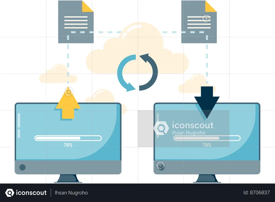 Data transfer  Illustration