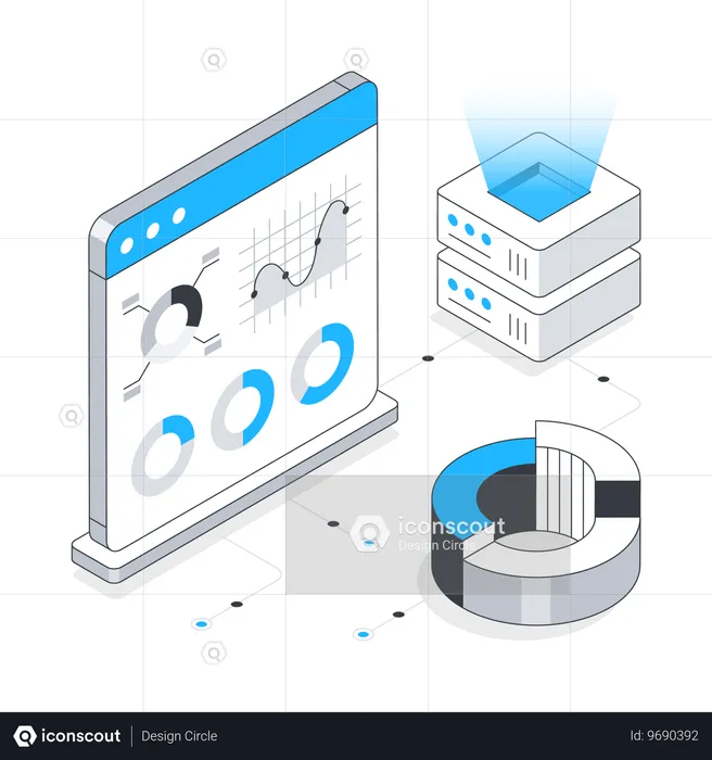 データの視覚化  イラスト