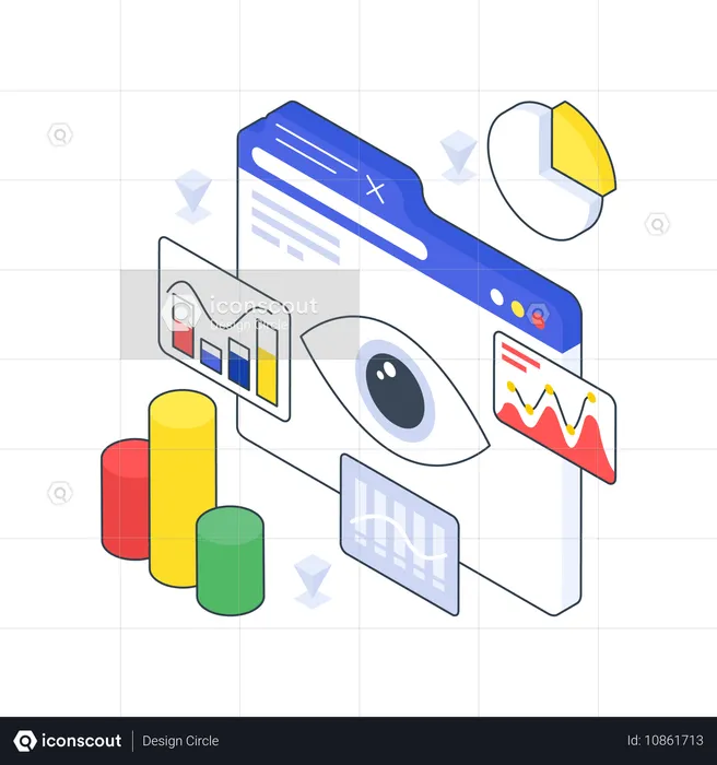 データの視覚化  イラスト