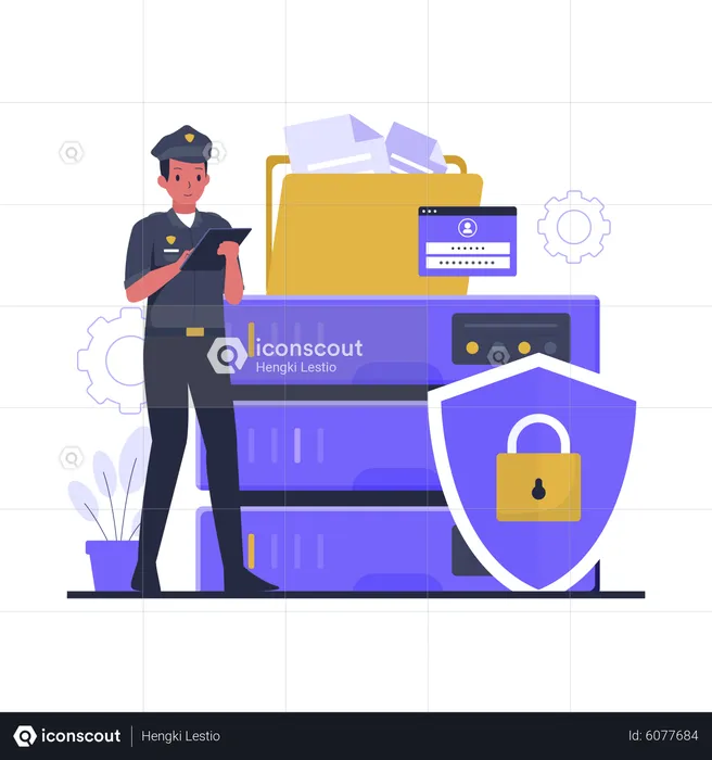 Database data security  Illustration