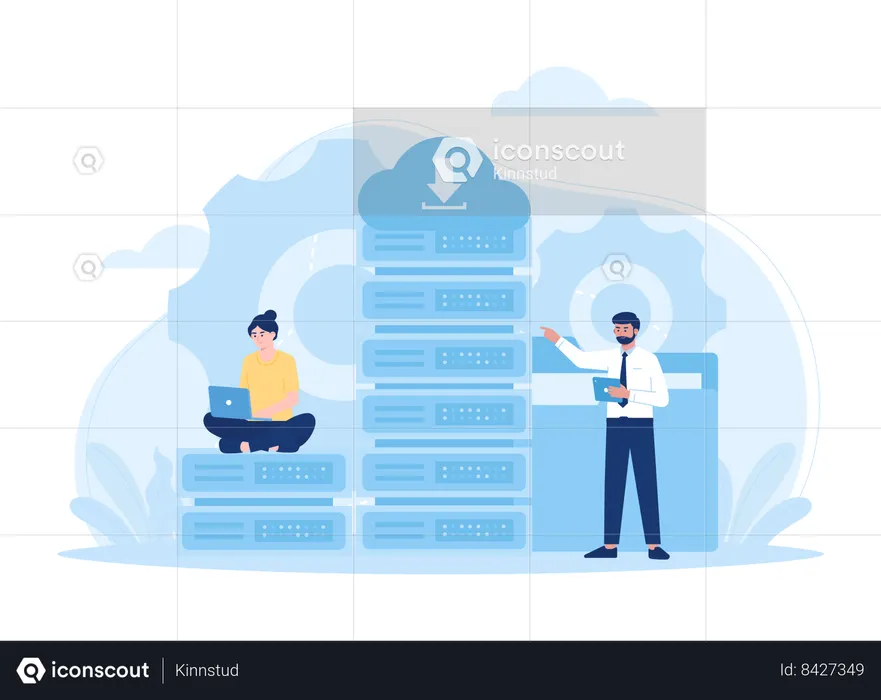 Best Database management system Illustration download in PNG & Vector ...