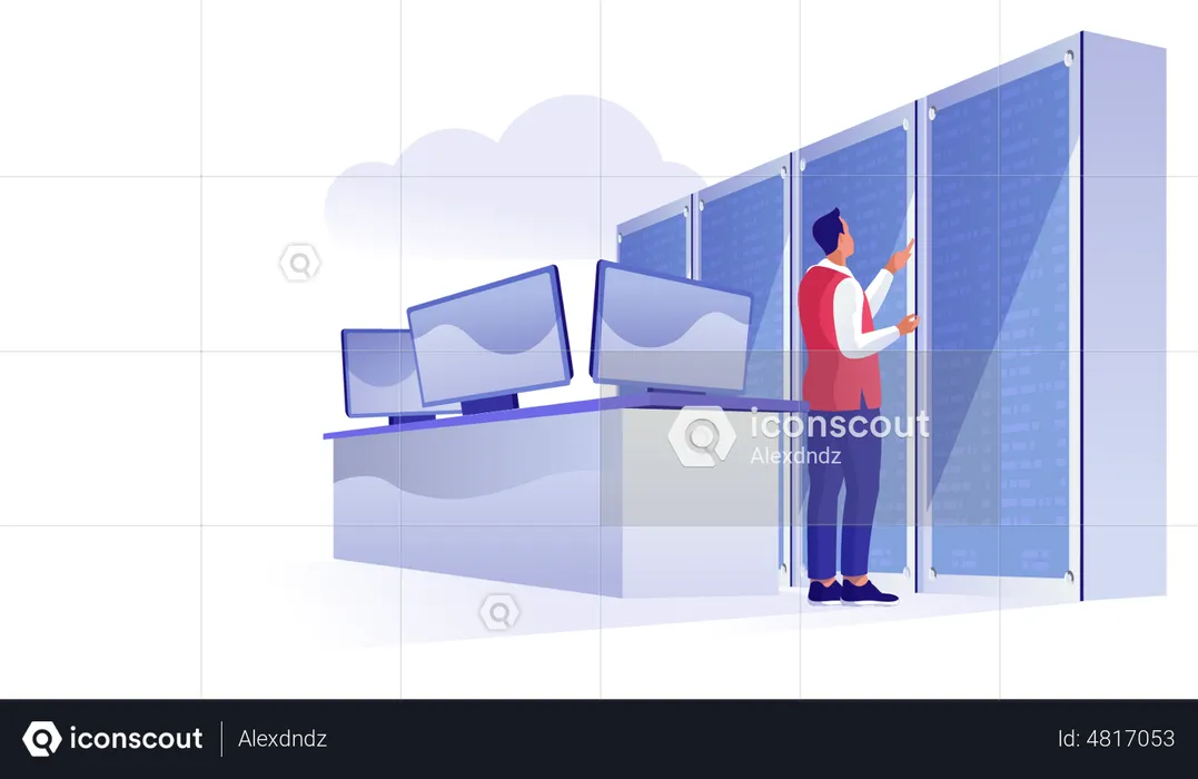 Database manager  Illustration