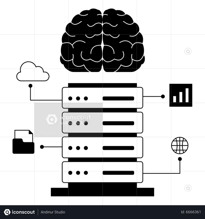 Database of Artificial Intelligence  Illustration